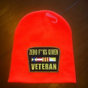 UniSEX ZERO F**CKS Given Orange Beanie by KlubHEAD